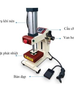 Máy ép nhiệt logo 15x15cm tự động ben hơi